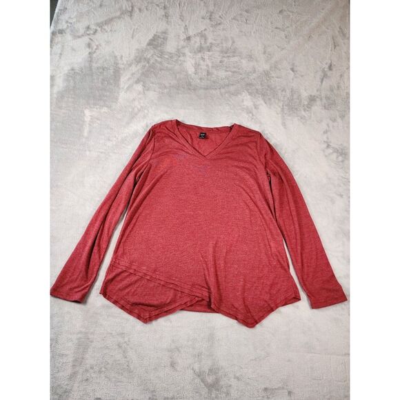 Tops - Emery Rose Shirt Womens Medium Burgundy Long Sleeve Blouse‎